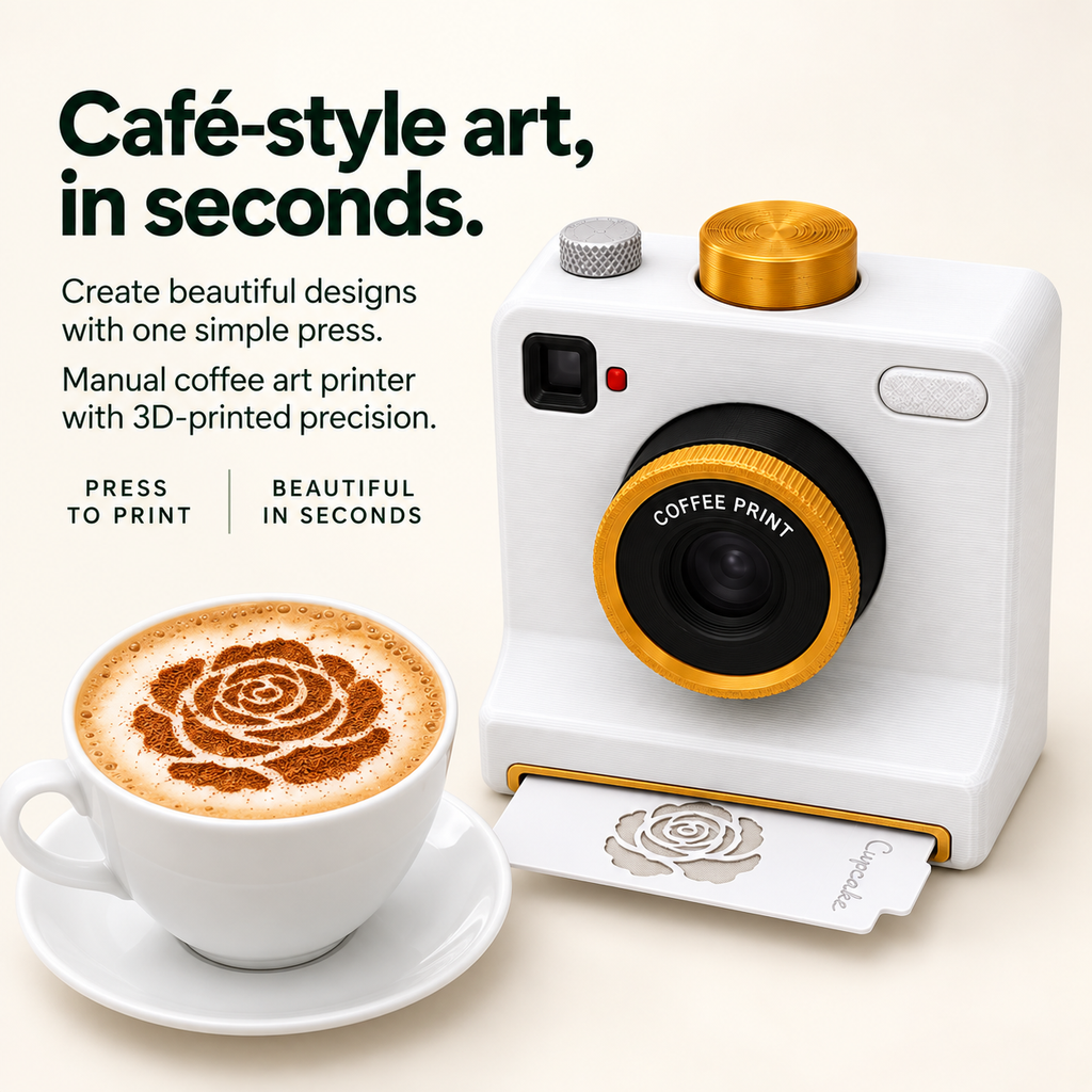Coffee Art Stencil Maker – SipShutter Camera Design