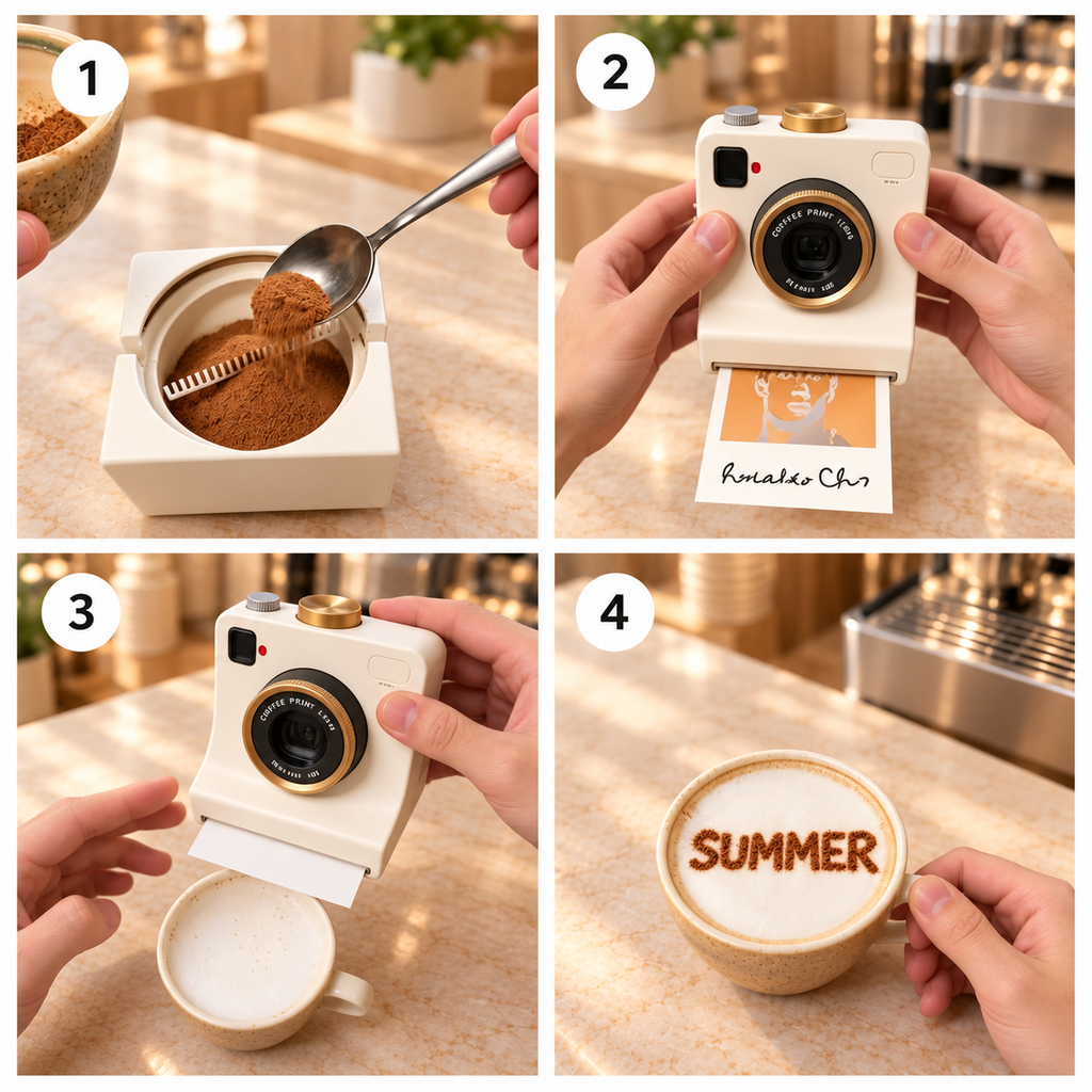 Coffee Art Stencil Maker – SipShutter Camera Design